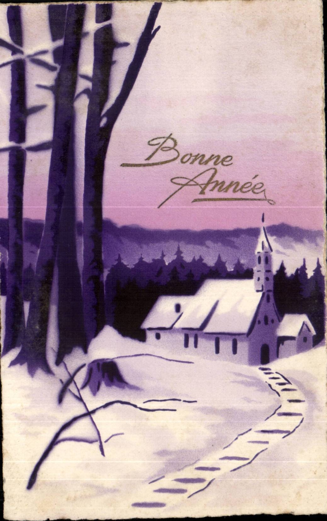 CPA Fantaisie Bonne annee