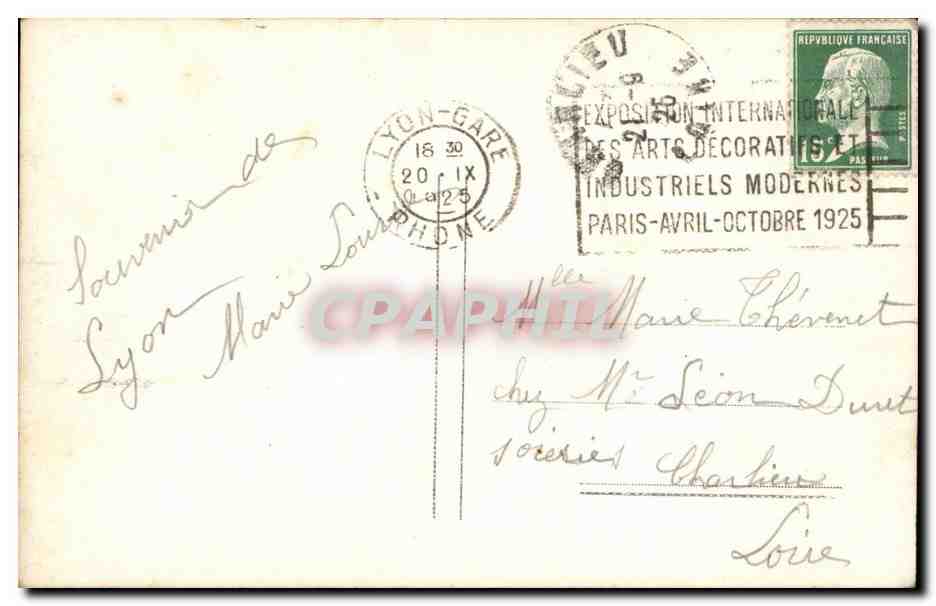 CPA FAntaisie Enfant Fille — Verso
