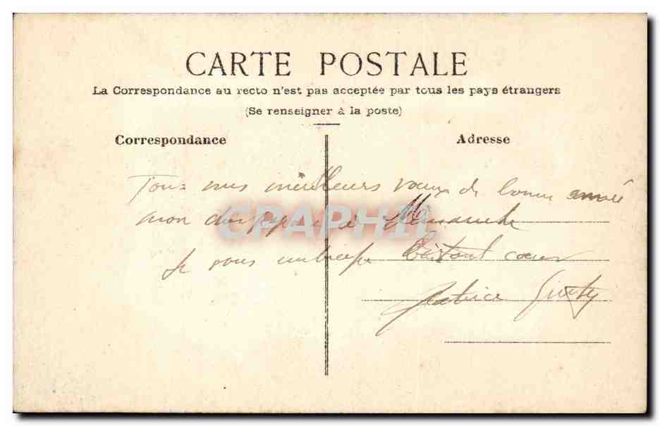 CPA Fantaisie Bonne annee — Verso