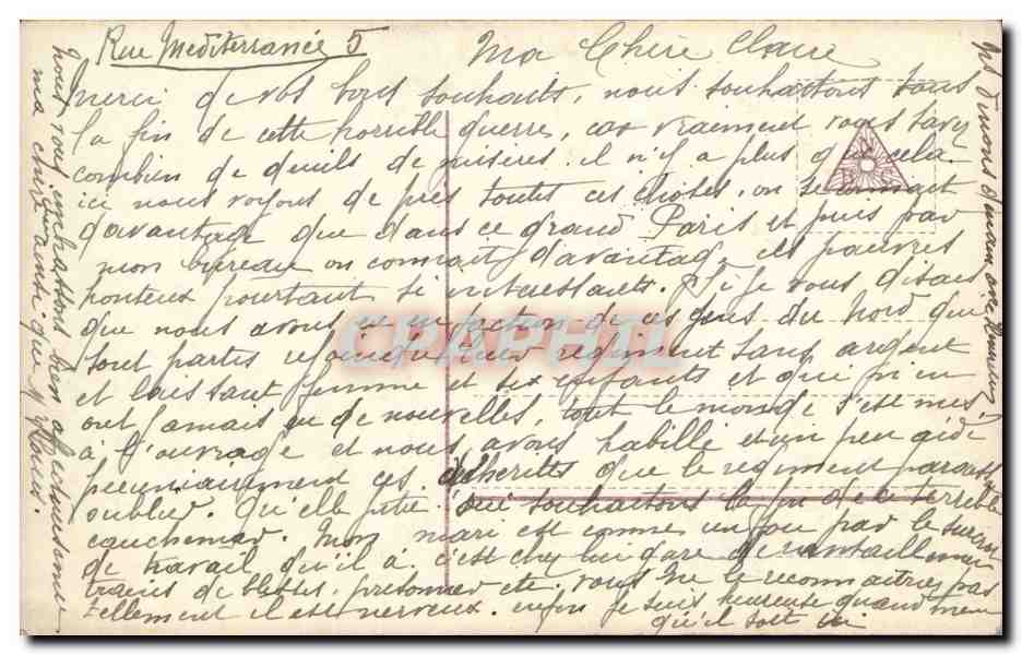 CPA Fantaisie Femme  — Verso