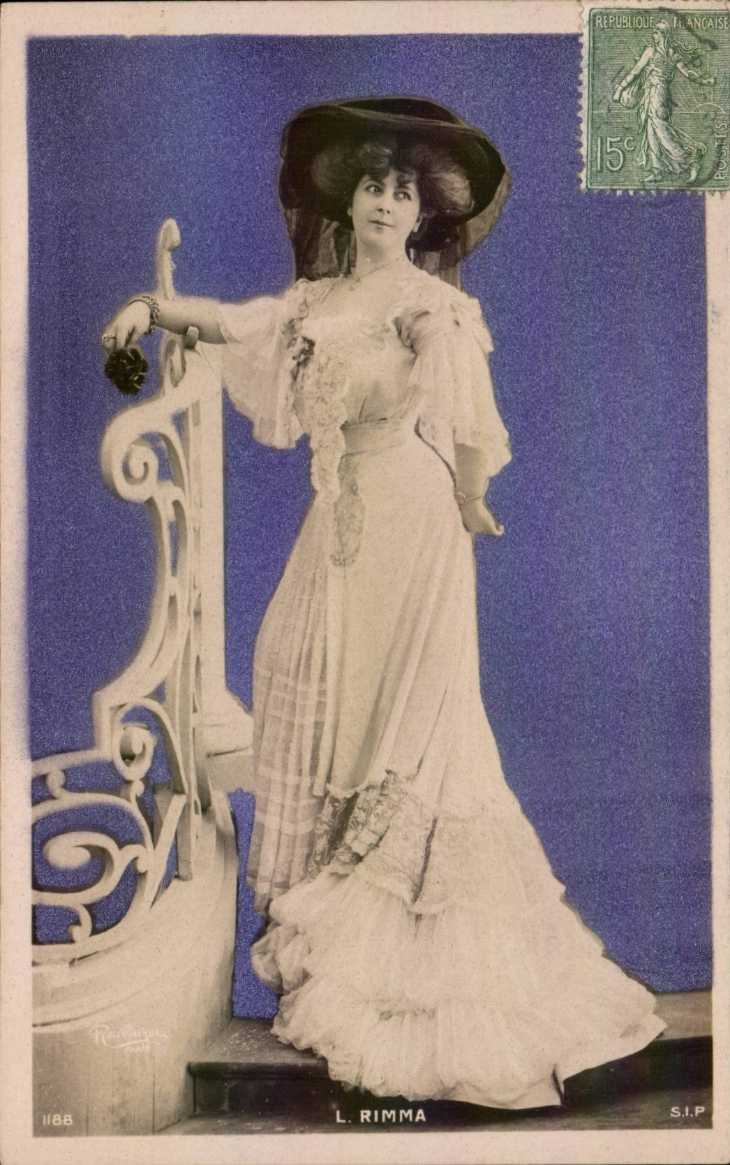 L. Rimma — Portrait de la danseuse — éditée par Réaulagers, n° 1188