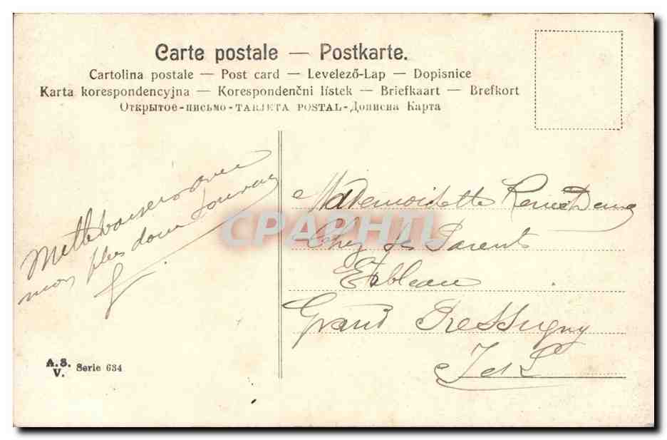 CPA Fantaisie Paysage — Rückseite