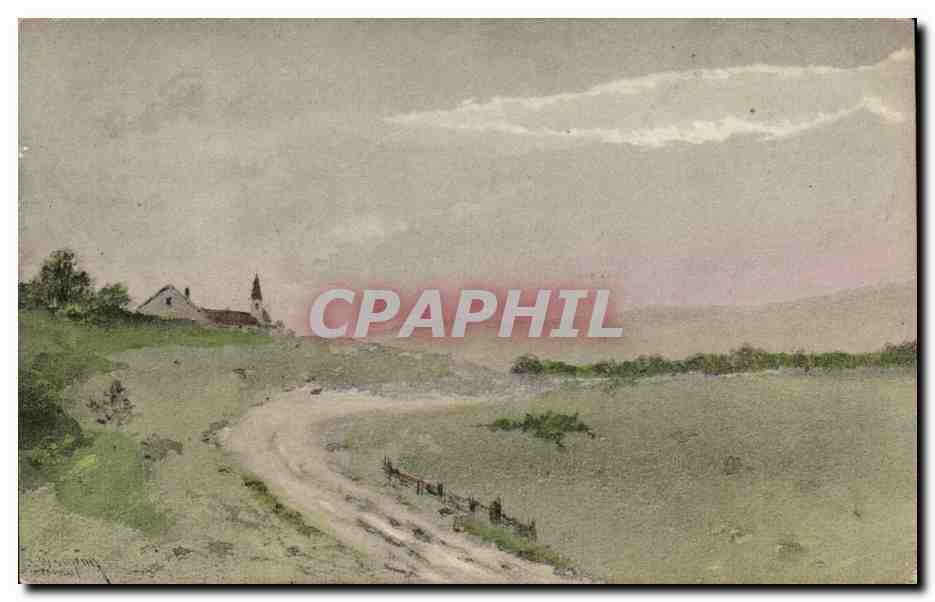 CPA Fantaisie Paysage