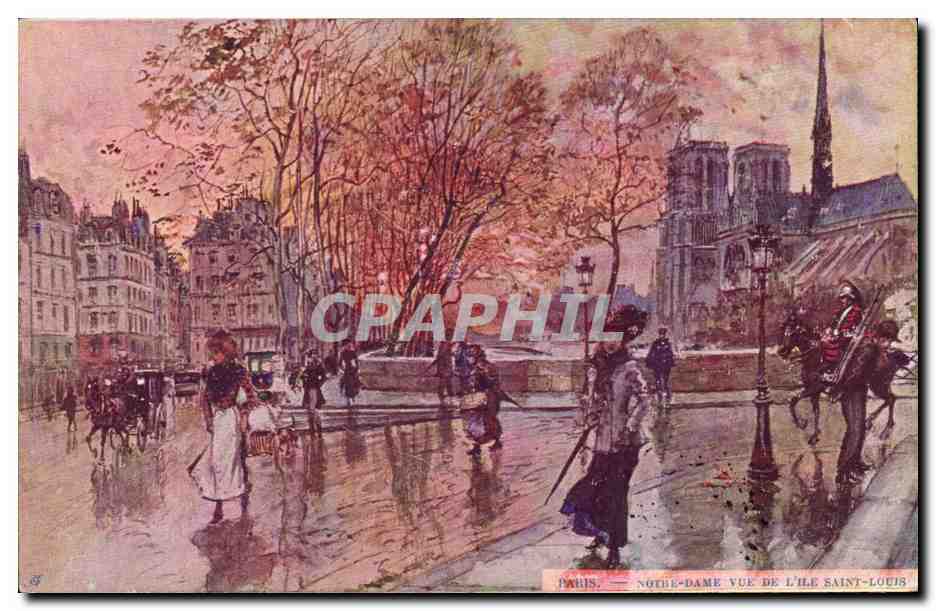 Paris — Notre-Dame vue de l'Île Saint-Louis — éditeur non identifié, n° de série 39