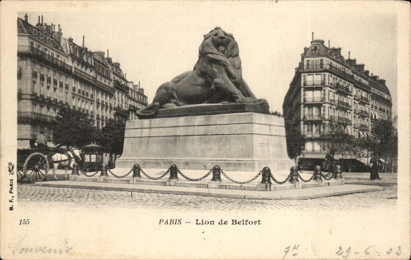 Paris CPA Lion de Belfort