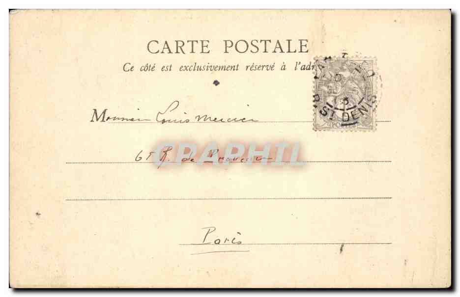 Paris CPA Lion de Belfort — Rückseite