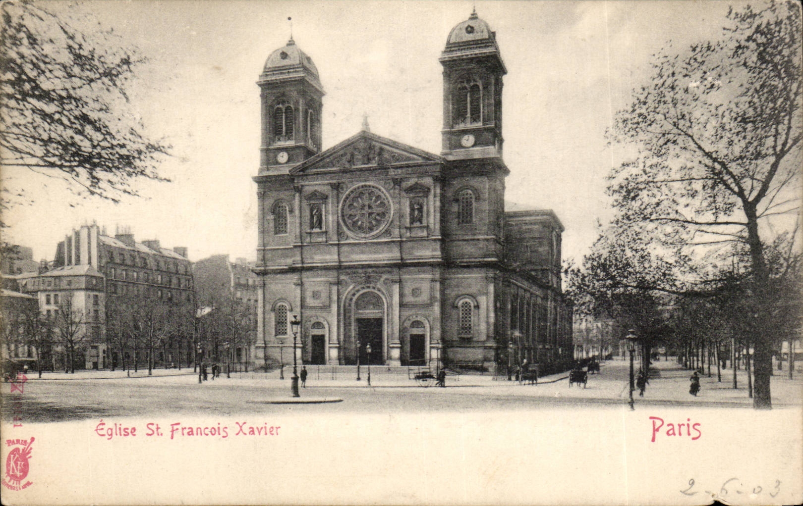 Paris CPA Eglise Saint Francois Xavier