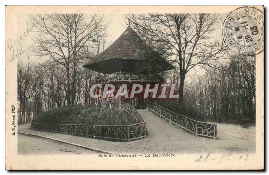 Paris CPA Bois de Vincennes Le Belvedere