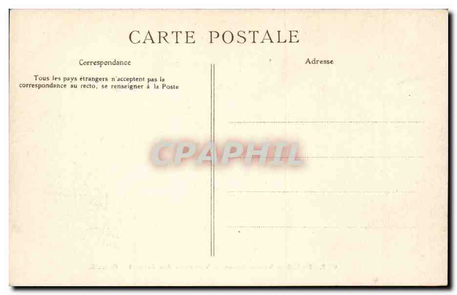 Paris CPA Val de Grace Vue prise des jardins — Rückseite
