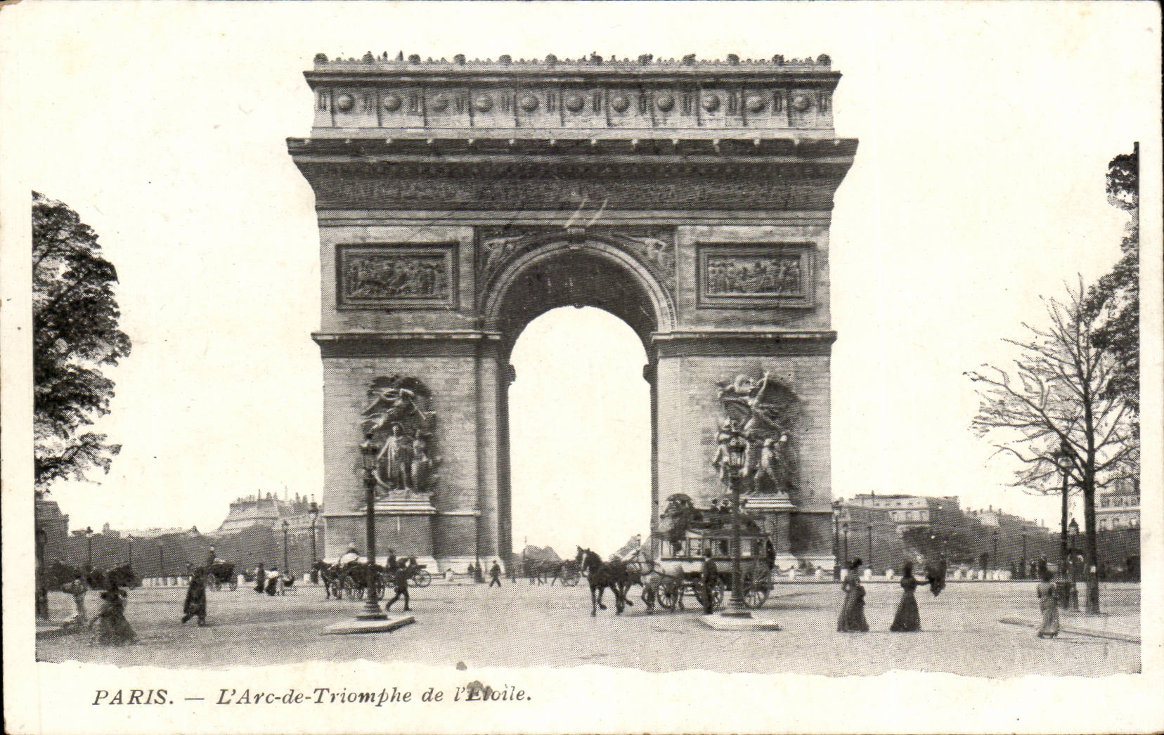 Paris CPA Arc de triomphe de l'etoile