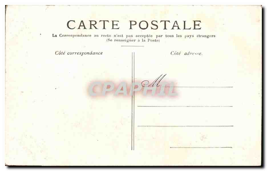 Paris CPA Arc des Tuileries — Rückseite