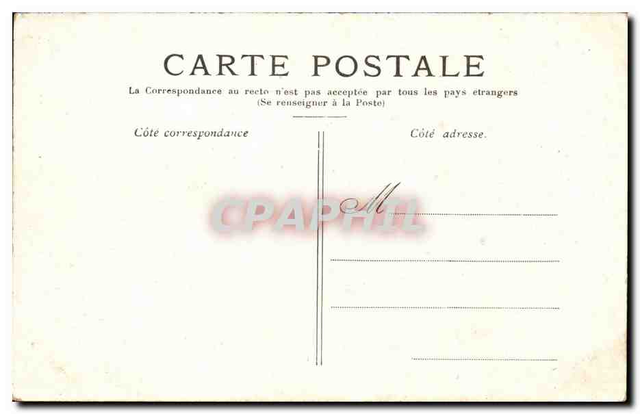Paris CPA L'opera — Rückseite