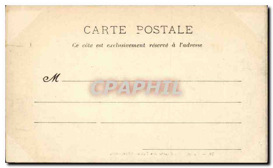 Paris CPA La grotte des Buttes Chaumont — Rückseite