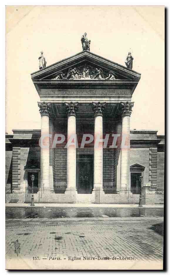 Paris CPA Eglise Notre DAme de Lorette