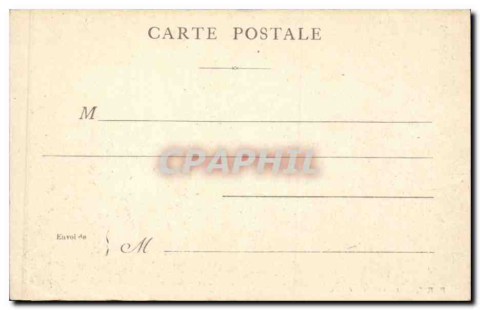 Paris CPA Rue de Rivoli — Verso