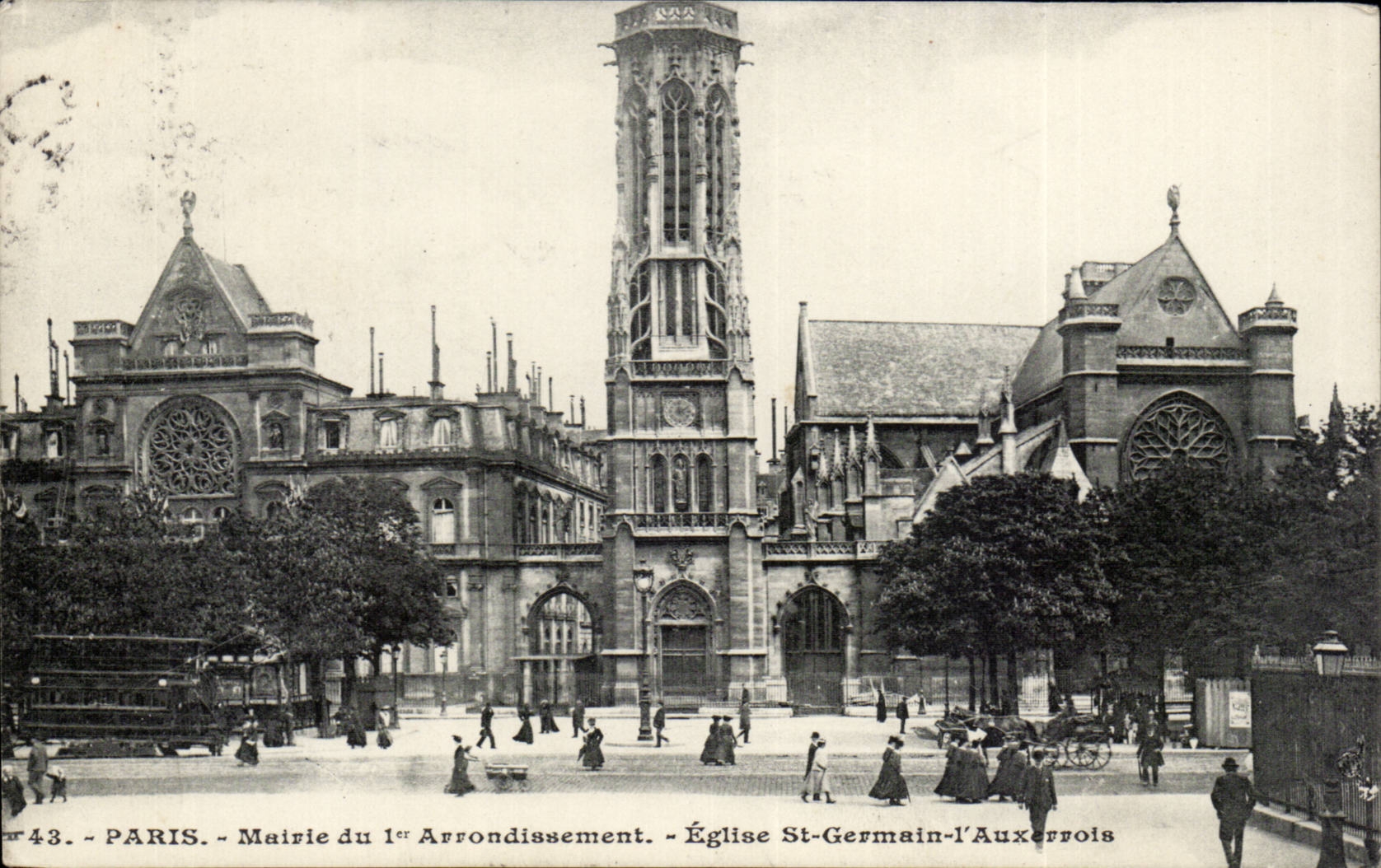 Paris CPA Mairie du 1er arrondissement Eglise St Germain des Pres