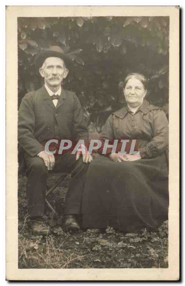 CARTE PHOTO Paysans ( folklore ) 