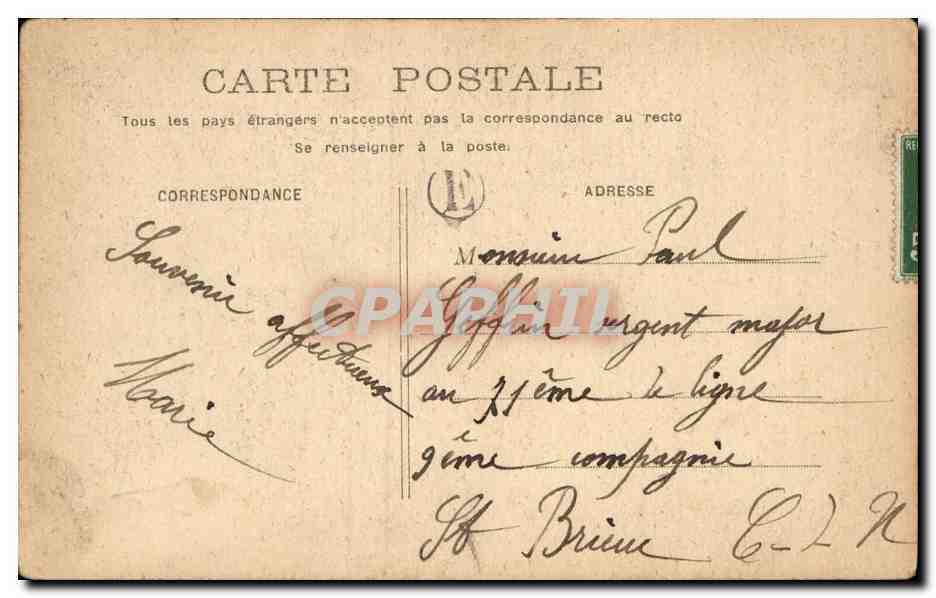 CPA Fantaisie Femme — Rückseite