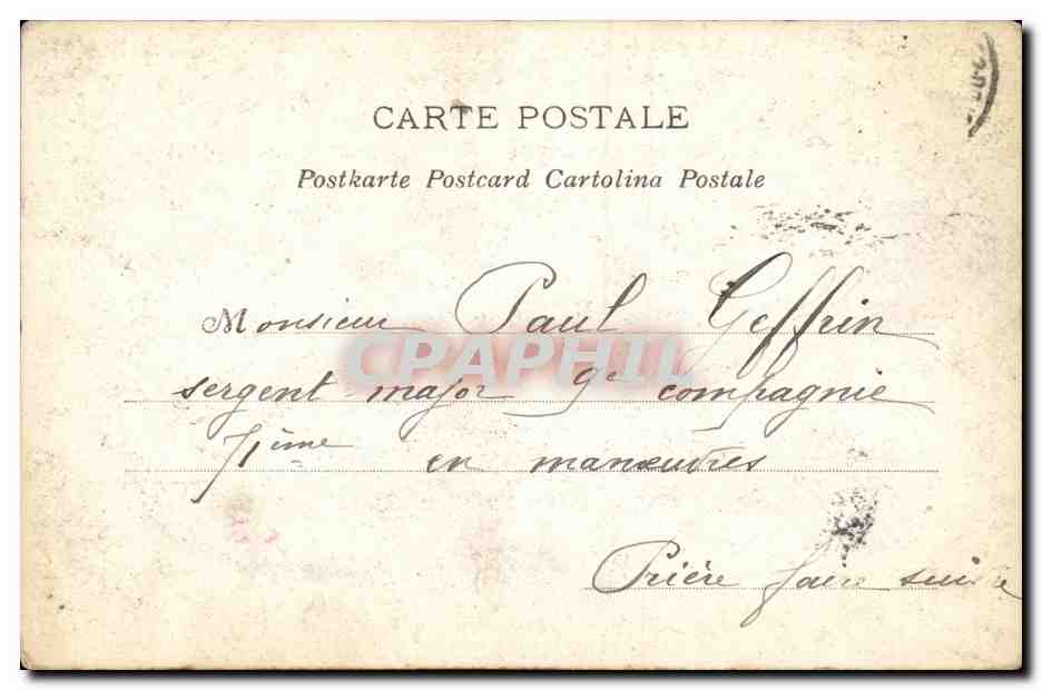 Femme en robe élégante — paysage — ABC — Verso