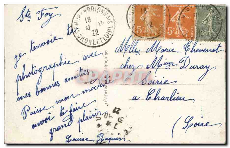 CPA Fantaisie Femme — Rückseite