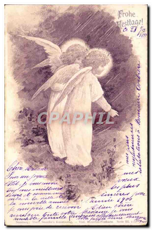 CPA Fantaisie Ange Angel