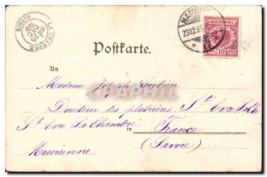 CPA Fantaisie Ange Angel — Rückseite