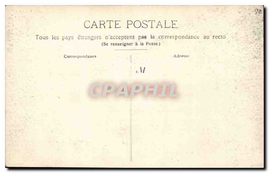 CARTE PHOTO Maison — Rückseite