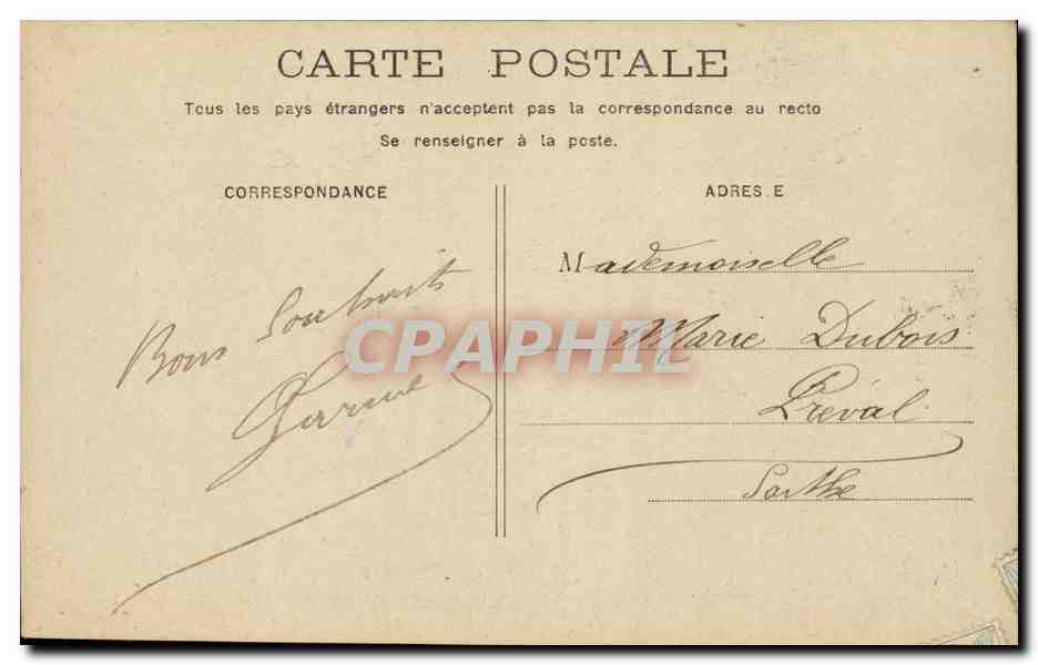 CPA Fantaisie Femme — Rückseite