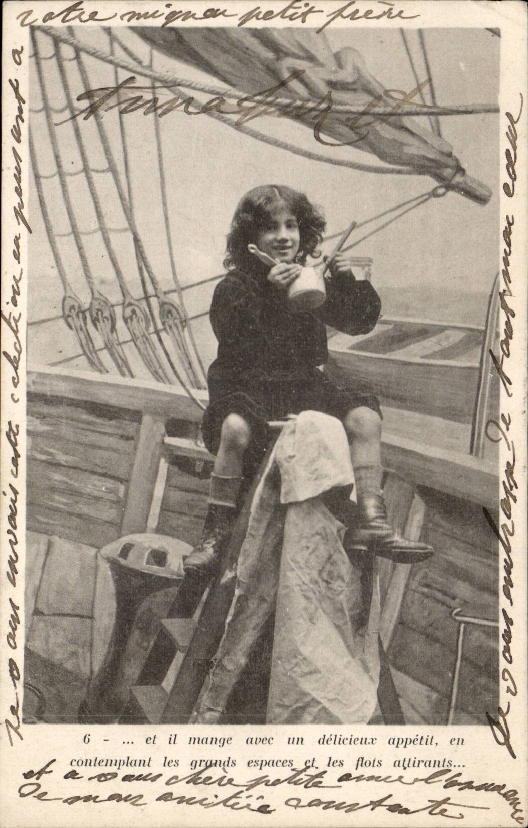 CPA Fantaisie Enfant Petit marin