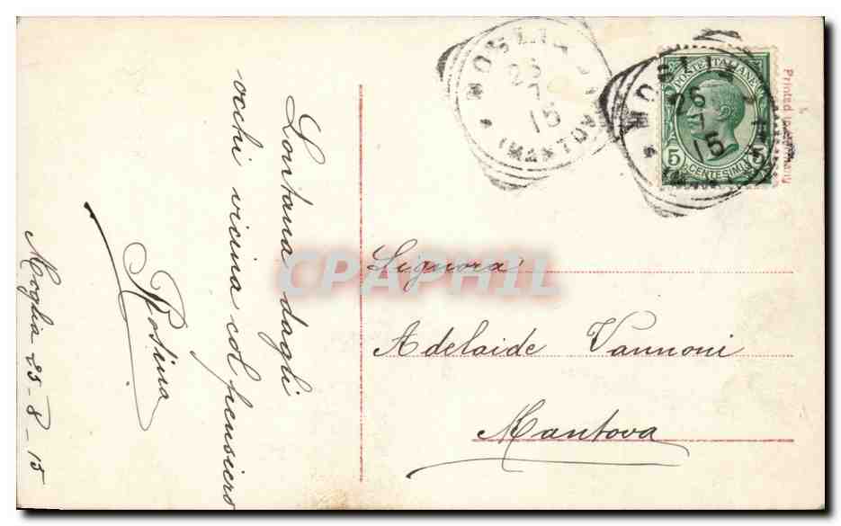 Junge Frau in altem Kleid — Portrait — R.5, n° 3070 — Rückseite