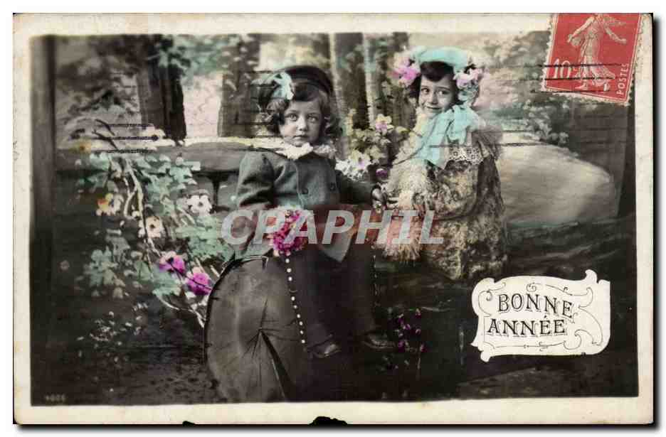 CPA Fantaisie Enfants Bonne annee
