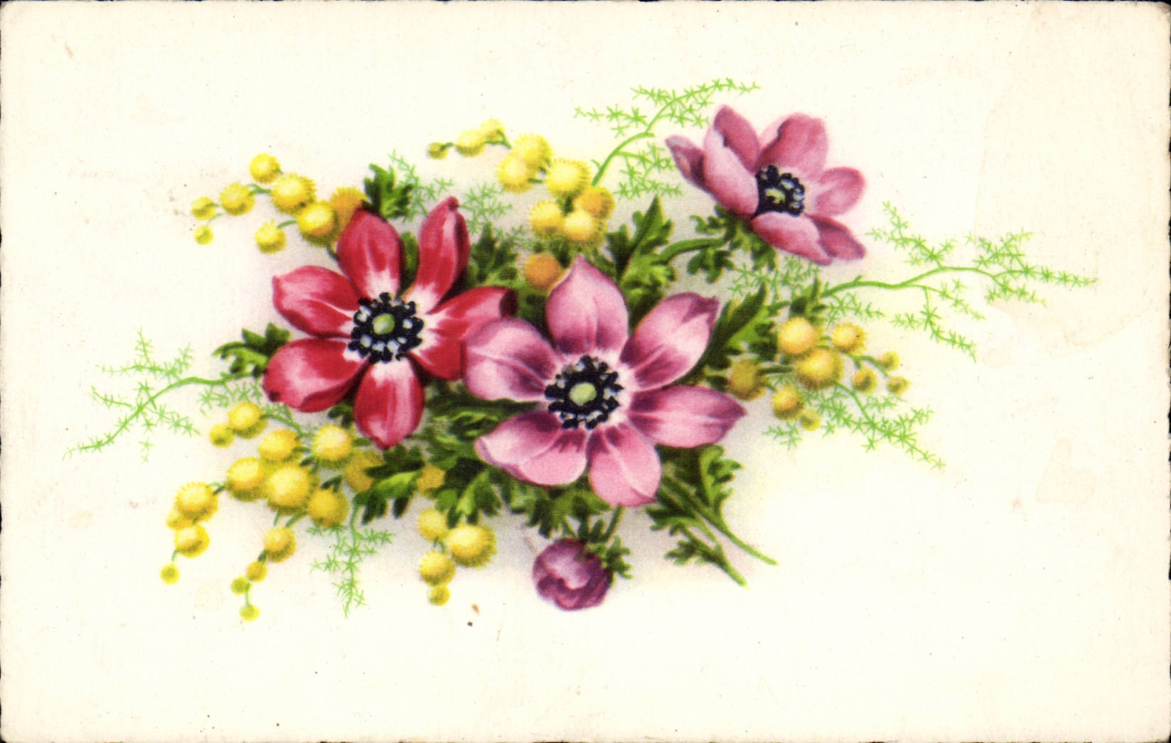 CPA Fantaisie Fleurs