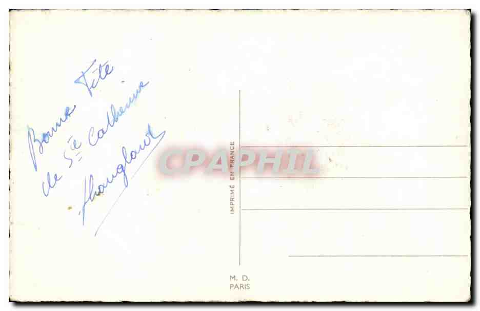 CPA Fantaisie Fleurs — Rückseite
