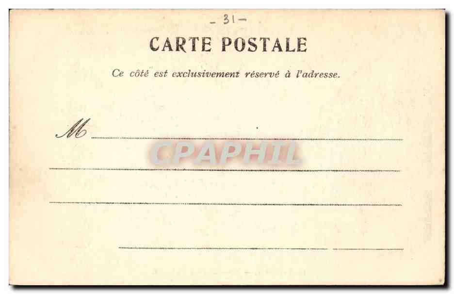 Toulouse — Cour d'entrée du Lycée — Éditeur : C. Lefebvre, n°12 — Rückseite