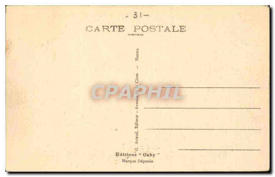 CPA Toulouse Le pont de pierre A gauche l'eglise de la DAurade — Rückseite