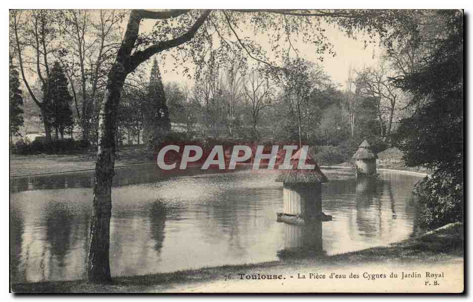 Toulouse - La Pièce d'eau des Cygnes du Jardin Royal — P. B. n°76