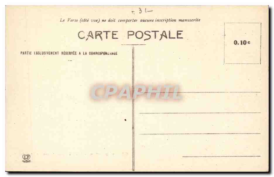 CPA Toulouse Cloitre des Jacobins (lycee 1810) — Verso