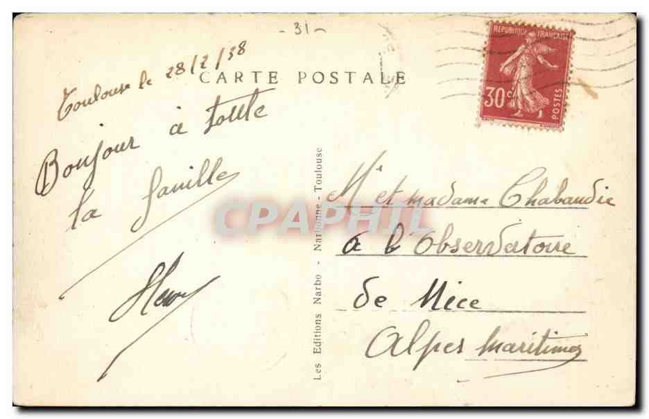 Toulouse — Place de l'Église Saint-Étienne — Les Éditions Narbo, n°9 — Reverso