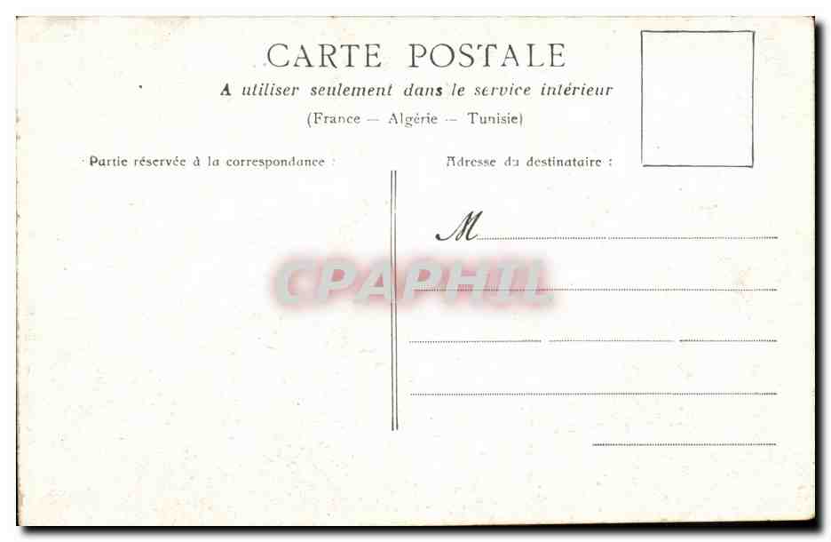 Paris CPA Le monument de Gambetta — Rückseite