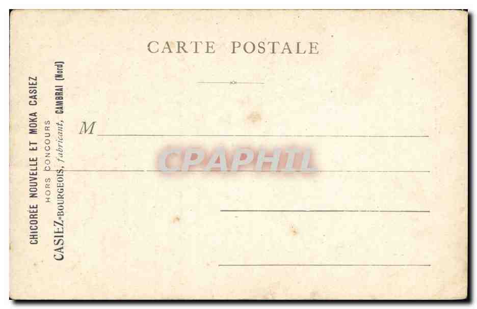 Paris CPA Meissonnier — Rückseite