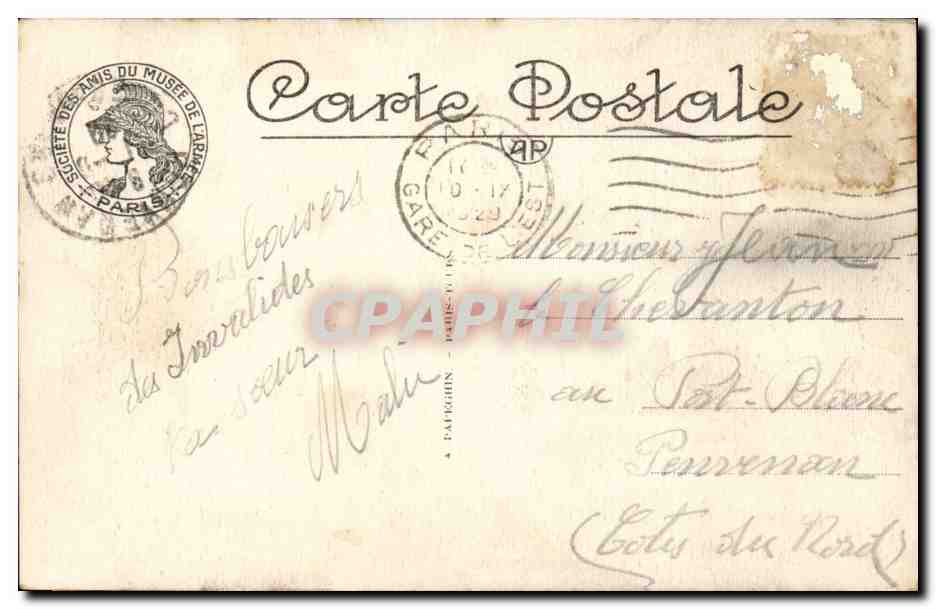 Paris CPA Hotel des Invalides Tombeau de Napoleon — Rückseite