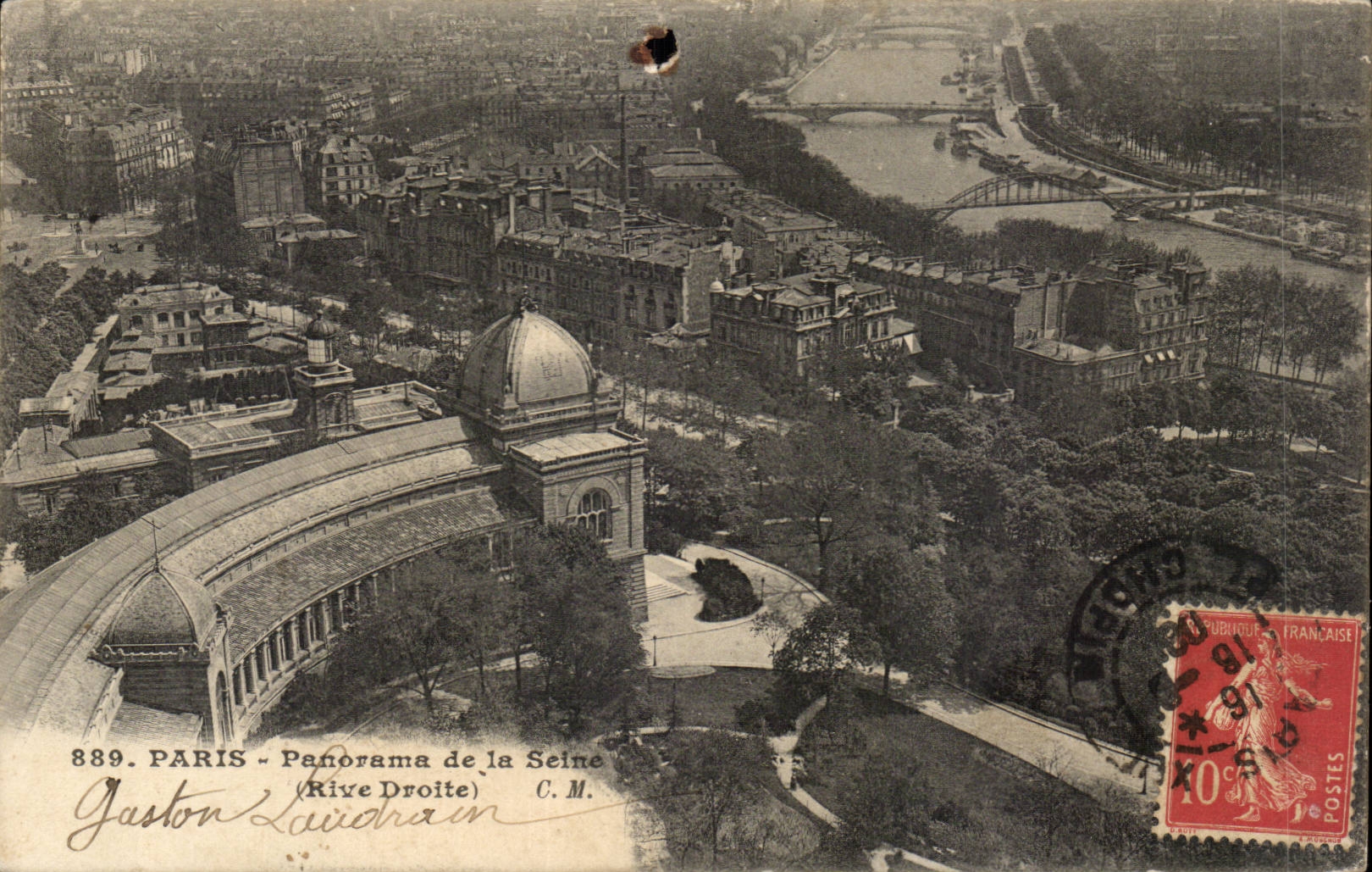 Paris CPA Panorama de la Seine (rive droite)