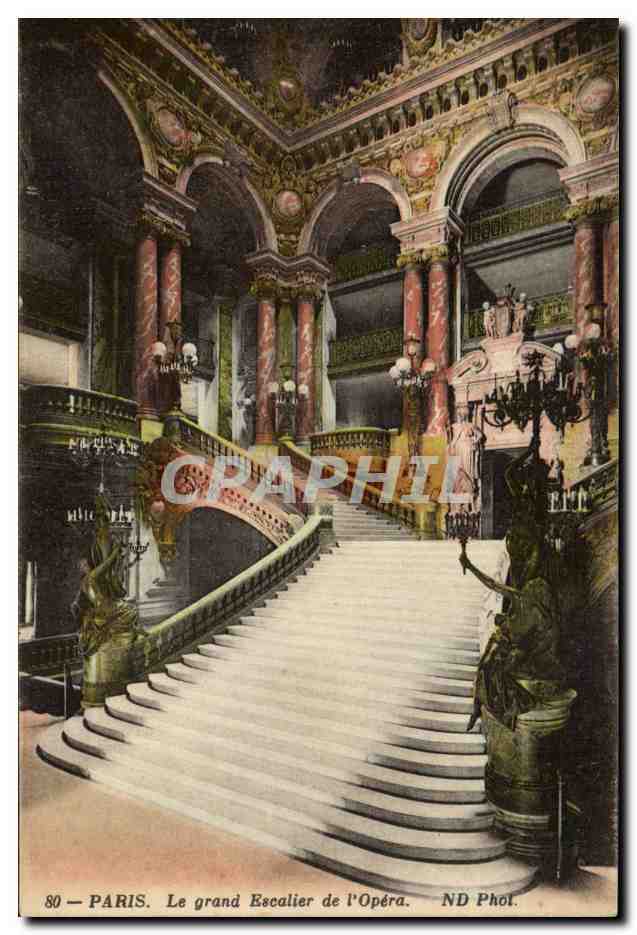 Paris CPA Le grand escalier de l'opera