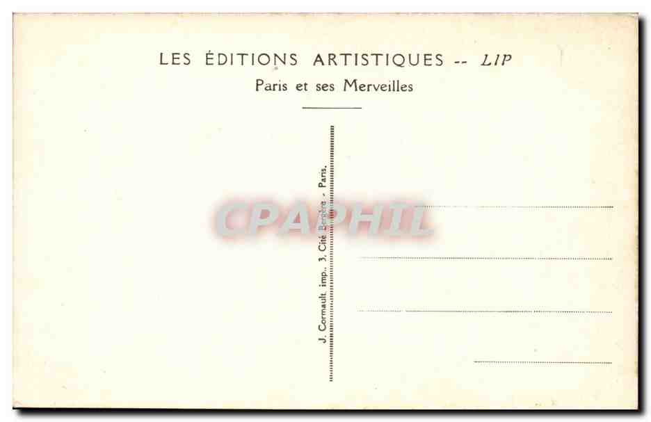 Paris CPA Exposition internationale des Arts Decoratifs Paris 1925 Pavillon de l'art applique aux Metiers  — Rückseite