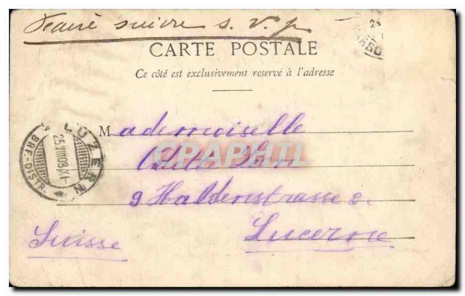 Paris CPA La Bourse — Rückseite