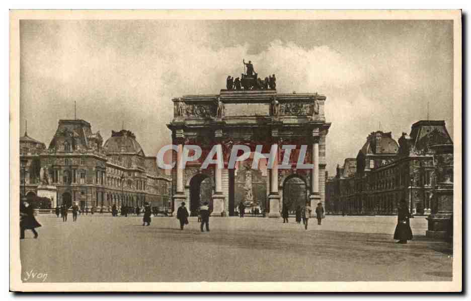 Paris CPA Place du Carrousel au jardin des Tuileries
