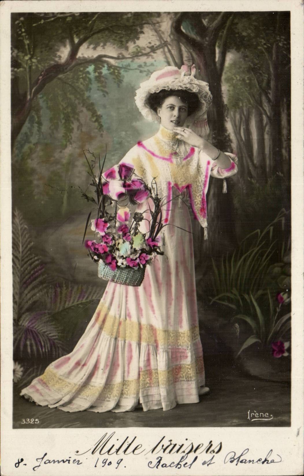 CPA Fantaisie Femme Mille baisers