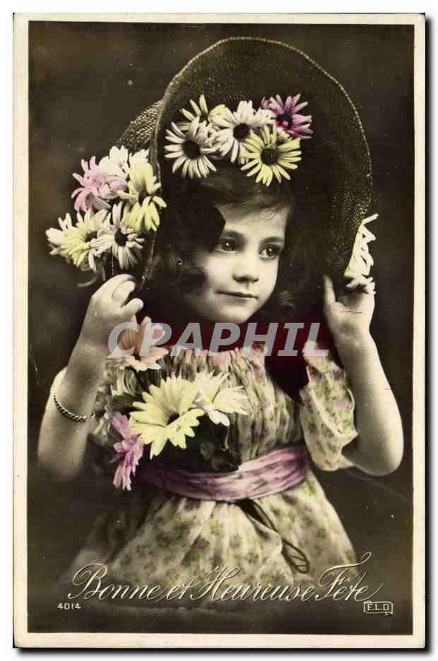 CPA Fantaisie Enfant Bonne et heureuse fete
