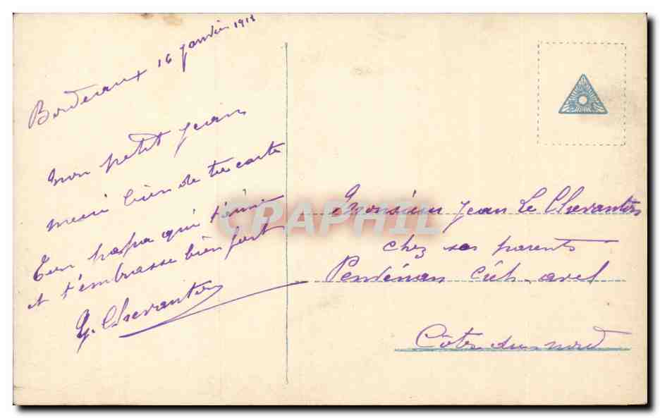 CPA Fantaisie Enfants — Rückseite