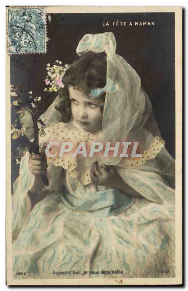 CPA Fantaisie Enfant La fete a maman Fete des meres